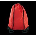 Mochila  de poliéster con cordones Rojo