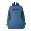 Mochila sostenible cremalleras rejilla acolchada Azul