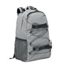 Mochila 190T Reflectante Plata Mate