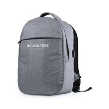 Mochila antirobo con protección de seguridad RFID y salida USB Gri