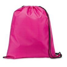 Mochila Cuerdas 210D de cordón Negro Rosa