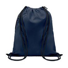 Mochila cuerdas Grande con Bolsillo Azul