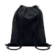 Mochila cuerdas Grande con Bolsillo Negro