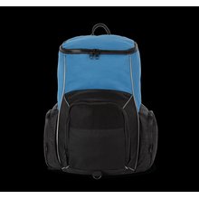 Mochila de deporte con portaobjetos impermeable Negro / Azul