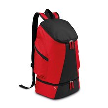 Mochila deportiva con compartimento para zapatos Rojo