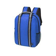 Mochila Ecológica RPET Cintas Reflectantes Azul