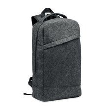 Mochila Fieltro Laptop 13" Ajuste Trolley Gris Piedra