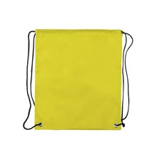 Mochila infantil de poliéster con cuerdas color negro  Amarillo