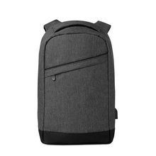 Mochila jaspeada antirrobo para portátil 13' con salida USB Negro