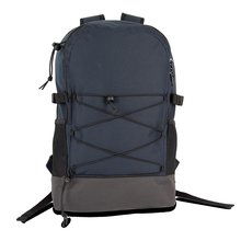 Mochila multifunción con bolsillo y malla delantera Azul / Gris