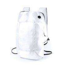 Mochila plegable en poliéster con cremallera y salida de auriculares Bla