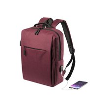 Mochila Poliéster con salida USB Rojo