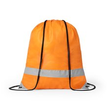 Mochila reflectante con cuerdas Naranja