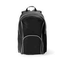 Mochila reforzada con rebite blanco Negro