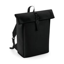 Mochila Roll-Top Acolchada Repelente al Agua Black