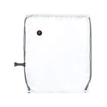 Mochila saco de cuerdas con accesorio de ajuste pecho Blanco