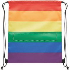 Mochila Cuerdas RPET Rainbow | GREEN STRAP