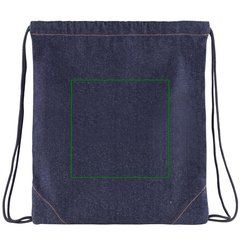 Mochila denim con cierre de cuerdas | Frontal | 200 x 200