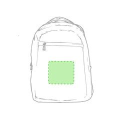 Mochila para portátil 15" en poliéster con compartimento interior | Debajo de la cremallera