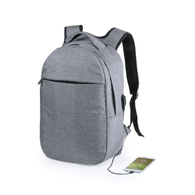 Mochila antirobo con protección de seguridad RFID y salida USB