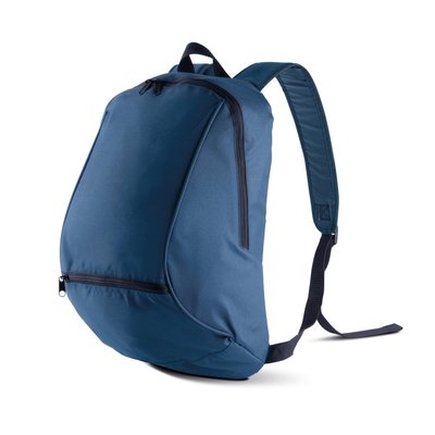 Mochila con bolsillo interior y frontal Azul