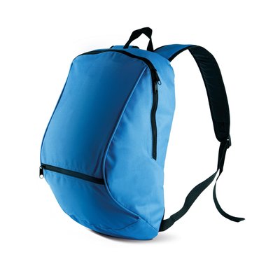 Mochila con bolsillo interior y frontal Azul