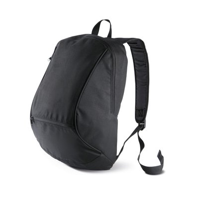 Mochila con bolsillo interior y frontal Negro