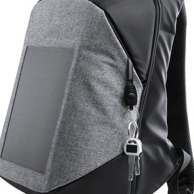 Mochila con cargador solar y salida USB para portátil 15 pulgadas y tablet 