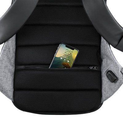 Mochila con cargador solar y salida USB para portátil 15 pulgadas y tablet 