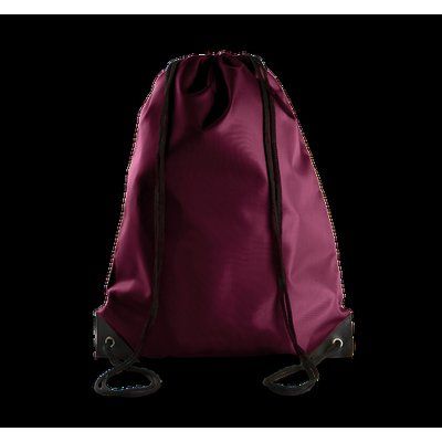 Mochila con cordones y esquinas reforzadas Burgundy