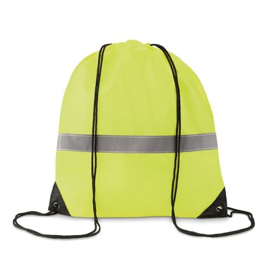 Mochila Cuerdas de Poliéster Banda Reflectante Amarillo