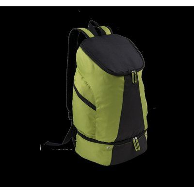 Mochila deportiva con compartimento para zapatos Burnt Lime / Black