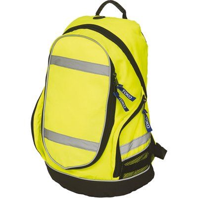 Mochila impermeable con tiras reflectantes Amarillo