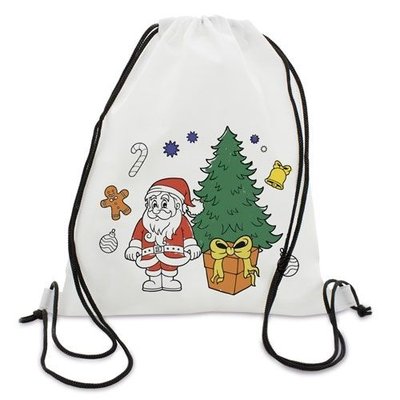 Mochila de navidad para colorear