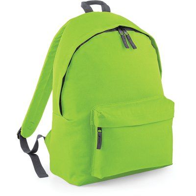 Mochila niños poliéster 600D Lime Green / Graphite Grey