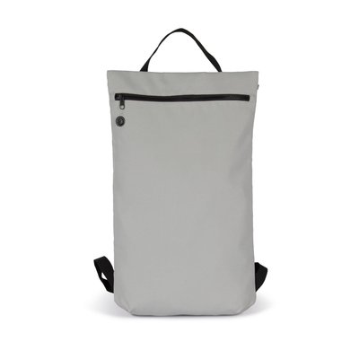 Mochila plana urbana reciclada Gris