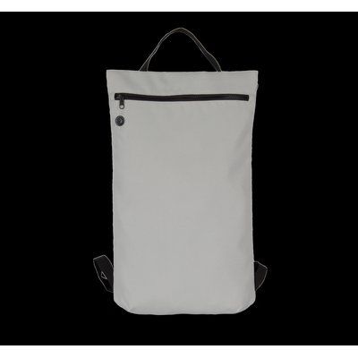 Mochila plana urbana reciclada Snow Grey