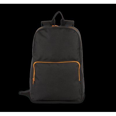 Mochila Poliéster Acolchada Black / Orange