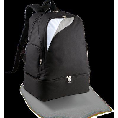 Mochila con porta zapatos Black / White / Light Grey