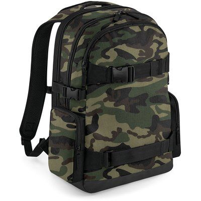 Mochila Portátil 17'' Acolchada con Correas Skate Jungle Camo