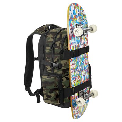 Mochila Portátil 17'' Acolchada con Correas Skate