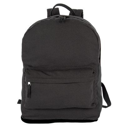 Mochila reciclada con bolsillo delantero Black Jhoot