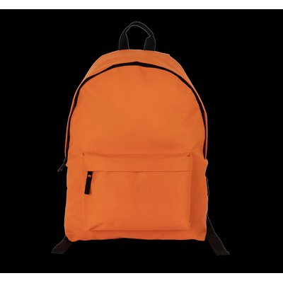 Mochila reciclada con bolsillo frontal Naranja