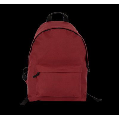 Mochila reciclada con bolsillo frontal Rojo