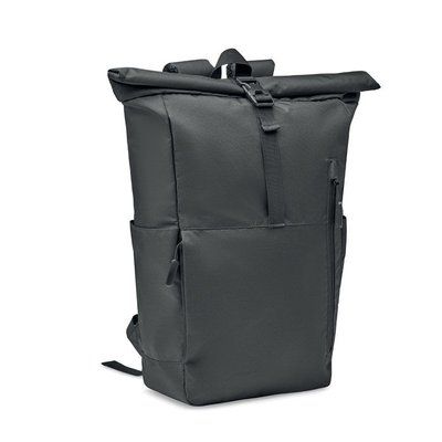 Mochila Rolltop RPET 300D 15'' Negro