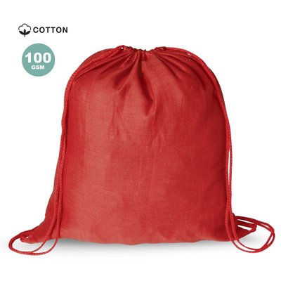 Mochila saco de color tejido en algodón 100%