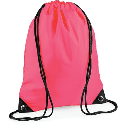 Mochila saco de tejido impermeable Fluorescent Pink