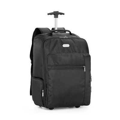 Mochila Trolley 28L Portátil 17'' con Placa Negro