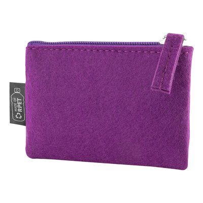 Monedero de fieltro Morado