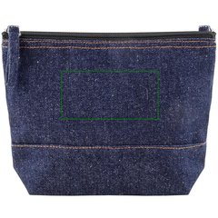 Neceser algodón y denim reciclado 240g | Frontal | 100 x 50